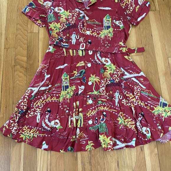 Polo Ralph Lauren Mid-Length Hawaiian Print Dress - Picture 4 of 10
